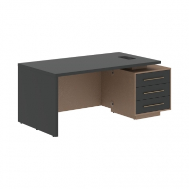 Стол руководителя правый Skyland VELION VCT 1890 R Яшма черный Кобра