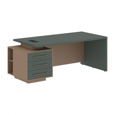 Стол руководителя левый Skyland VELION VCT 2090 L Нефрит Кобра