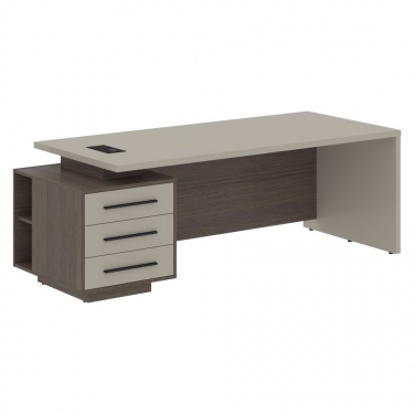 Стол руководителя левый Skyland VELION VCT 2290 L Аметист Дуб Сильвер