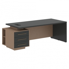 Стол руководителя левый Skyland VELION VCT 2290 L Яшма черный Кобра