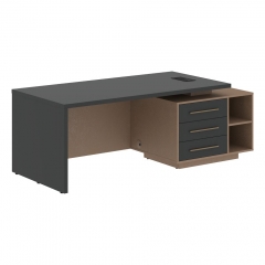 Стол руководителя правый Skyland VELION VCT 2190 R Яшма черный Кобра