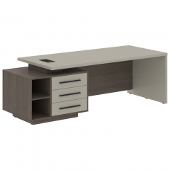 Стол руководителя левый Skyland VELION VCT 2390 L Аметист Дуб Сильвер