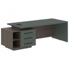 Стол руководителя левый Skyland VELION VCT 2390 L Нефрит Кобра