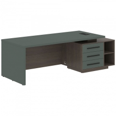 Стол руководителя правый Skyland VELION VCT 2390 R Нефрит Дуб Сильвер