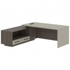 Стол руководителя левый Skyland VELION VCT 2119 L Аметист Дуб Сильвер