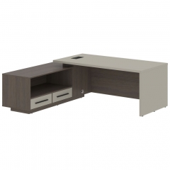 Стол руководителя левый Skyland VELION VCT 2119 L Аметист Дуб Сильвер