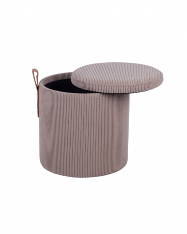 Пуф Stool Group Руни S с ящиком вельвет коричневый