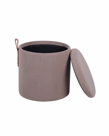 Пуф Stool Group Руни XS с ящиком вельвет коричневый