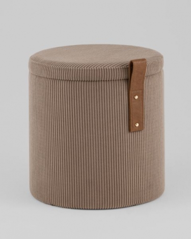 Пуф Stool Group Руни XS с ящиком вельвет коричневый