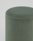 Пуф Stool Group Эмили с ящиком серебро вельвет зеленый