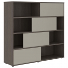 Стеллаж со слайд-дверьми Skyland VELION VMCS 1615 Аметист Дуб Сильвер