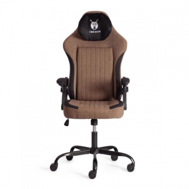 Кресло Tetchair iWolf ткань, черный/коричневый