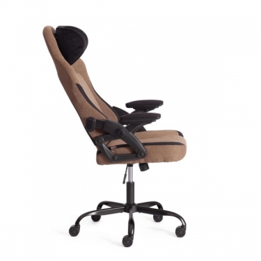 Кресло Tetchair iWolf ткань, черный/коричневый