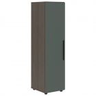 Шкаф-колонка с двумя глухими малыми дверьми левый Skyland VELION VMCS 40.4 L Нефрит Дуб Сильвер