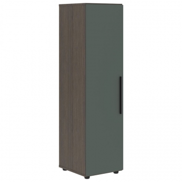 Шкаф-колонка с двумя глухими малыми дверьми правый Skyland VELION VMCS 40.4 R Нефрит Дуб Сильвер