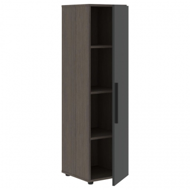 Шкаф-колонка с двумя глухими малыми дверьми правый Skyland VELION VMCS 40.4 R Яшма черный Кобра