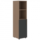 Шкаф-колонка с глухой малой дверью левый Skyland VELION VMCS 40.5 L Яшма черный Кобра