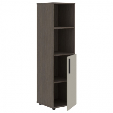 Шкаф-колонка с глухой малой дверью правый Skyland VELION VMCS 40.5 R Аметист Дуб Сильвер