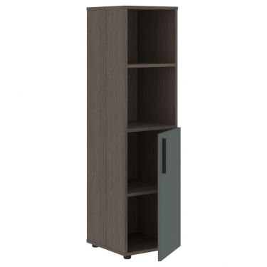 Шкаф-колонка с глухой малой дверью правый Skyland VELION VMCS 40.5 R Нефрит Дуб Сильвер