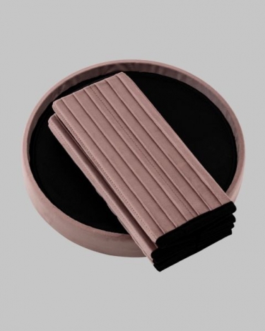 Пуф складной с ящиком Stool Group Store Round пыльно-розовый