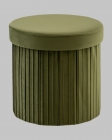 Пуф складной с ящиком Stool Group Store Round травяной