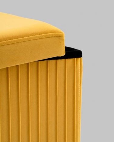 Пуф складной с ящиком Stool Group Store Square желтый