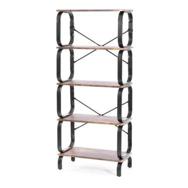 Стеллаж Tetchair WS-04 60x30x140 см, burnt