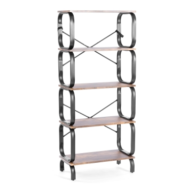 Стеллаж Tetchair WS-04 60x30x140 см, burnt