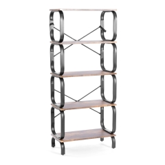 Стеллаж Tetchair WS-04 60x30x140 см, burnt