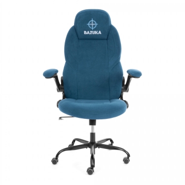 Кресло геймерское Tetchair BAZUKA metalBL велюр, синий, 32