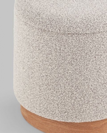 Пуф с ящиком Stool Group Холли S букле бежевый