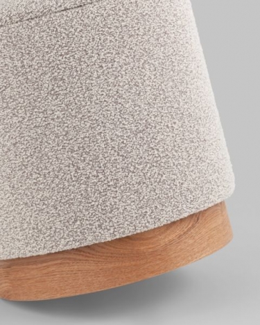 Пуф с ящиком Stool Group Холли S букле бежевый