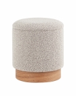Пуф с ящиком Stool Group Холли XS букле бежевый