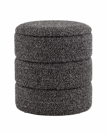 Пуф с ящиком Stool Group Hive S букле черный меланж
