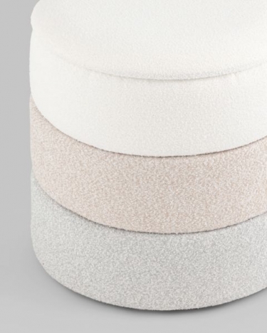 Пуф с ящиком Stool Group Hive XS букле бежевый