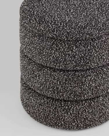 Пуф с ящиком Stool Group Hive XS букле черный меланж