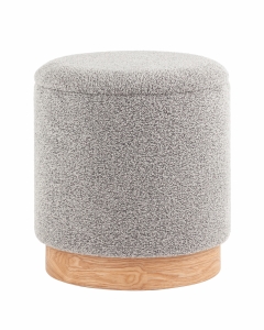 Пуф с ящиком Stool Group Холли S букле серый