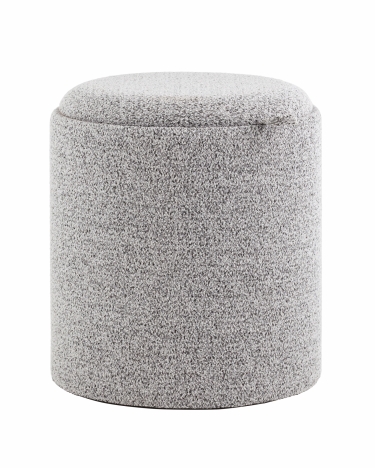Пуф-столик с ящиком Stool Group Хюгге S букле серый