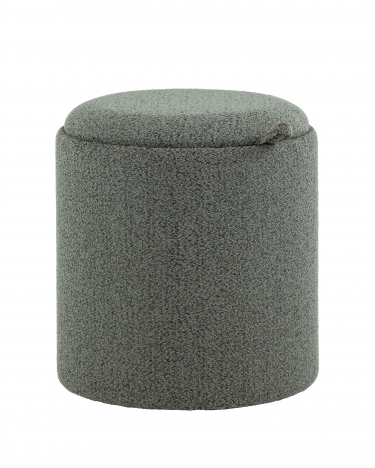 Пуф-столик с ящиком Stool Group Хюгге XS букле темно-серый