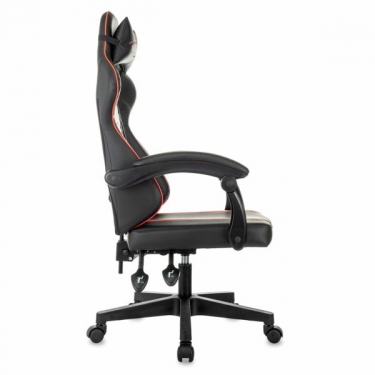 Кресло компьютерное BRABIX BRABIX Shooter GM-123, 2 подушки, экокожа, черное/красное