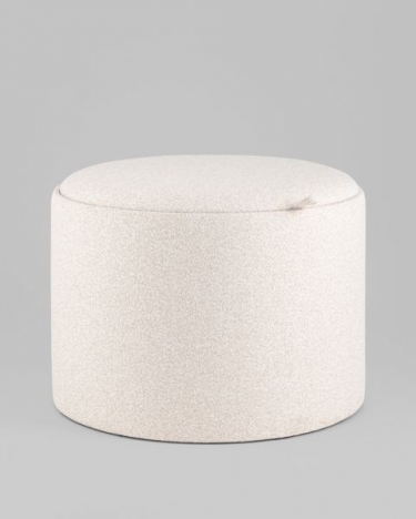 Пуф с ящиком Stool Group Хюгге L букле бежевый