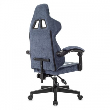 Кресло компьютерное BRABIX BRABIX Shooter GM-123, 2 подушки, ткань, синее/серое
