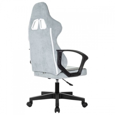 Кресло компьютерное BRABIX BRABIX Forcer GM-127, 2 подушки, ткань, серое/светло-голубое