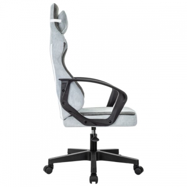 Кресло компьютерное BRABIX BRABIX Forcer GM-127, 2 подушки, ткань, серое/светло-голубое