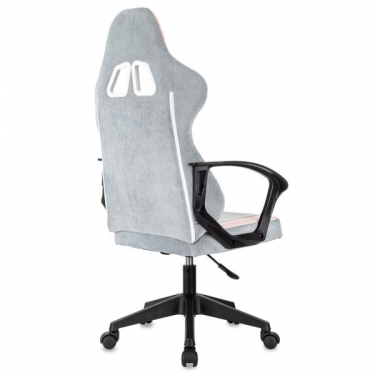 Кресло компьютерное BRABIX BRABIX Forcer GM-127, 2 подушки, ткань, розовое/серое