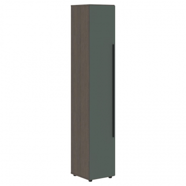 Шкаф-колонка с глухой дверью правый Skyland VELION VENEER VRHCS 40.1 R Американский орех Яшма черная