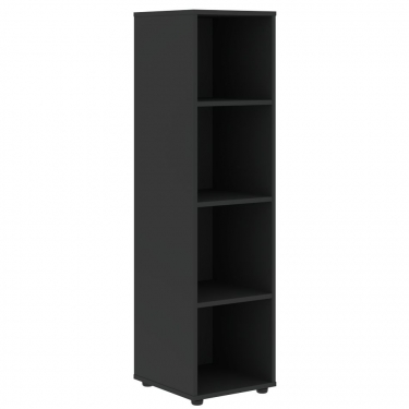 Шкаф-колонка с 2 глухими малыми дверьми правый Skyland VELION VENEER VRMCS 40.4 R Американский орех Яшма черная