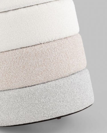 Пуф с ящиком Stool Group Hive S букле бежевый