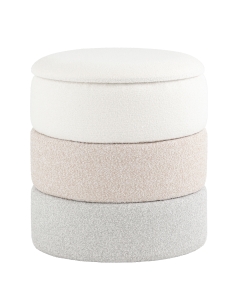 Пуф с ящиком Stool Group Hive S букле бежевый