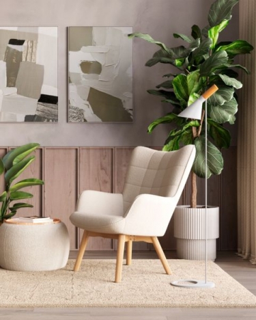 Пуф-трансформер Stool Group Люкке с крышкой, бежевый